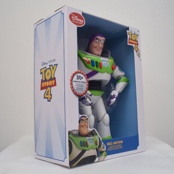 Toy Story 4 Disney Collection 12" Talking Buzz Lightyear 30+ Phrases NIB Works - Picture 4 of 12
